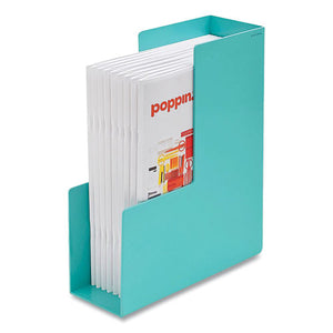 Plastic Magazine Box, 3.75 X 9.75 X 12.25, Aqua