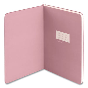 Velvet Sidekick Professional Notebook With Pen, Wide Rule, Dusty Rose Cover, 8.25 X 6.25, 80 Sheets