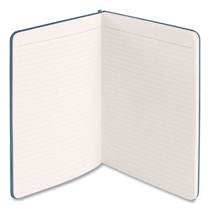 Velvet Sidekick Professional Notebook With Pen, Wide Rule, Storm Cover, 8.25 X 6.25, 80 Sheets