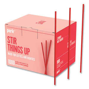 Red Plastic Stirrers, 1,000-pack