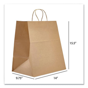 Kraft Paper Bags, Super Royal, 14 X 9.75 X 15.5, Natural, 200-carton