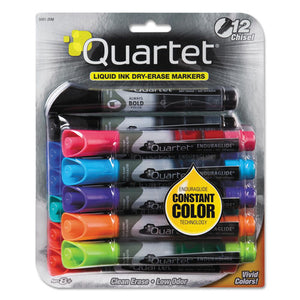 ESQRT500120M - Enduraglide Dry Erase Marker, Chisel Tip, Assorted Colors, 12-set