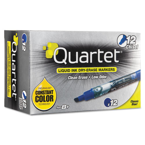 ESQRT50013M - Enduraglide Dry Erase Marker, Chisel Tip, Blue, Dozen