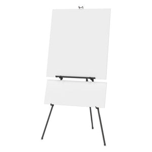 ESQRT56E - Aluminum Heavy-Duty Display Easel, 38" To 66" High, Aluminum, Black