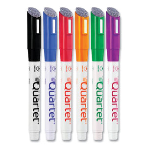 Low-odor Dry-erase Marker, Fine Bullet Tip, Assorted Colors, 6-pack