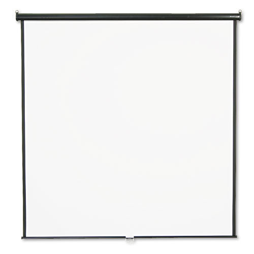 ESQRT684S - Wall Or Ceiling Projection Screen, 84 X 84, White Matte, Black Matte Casing