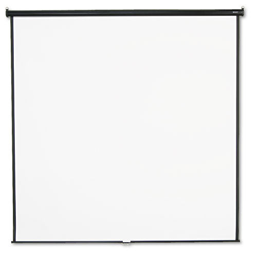 ESQRT696S - Wall Or Ceiling Projection Screen, 96 X 96, White Matte, Black Matte Casing