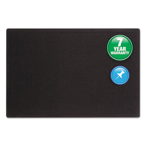 ESQRT7683BK - Oval Office Fabric Bulletin Board, 36 X 24, Black