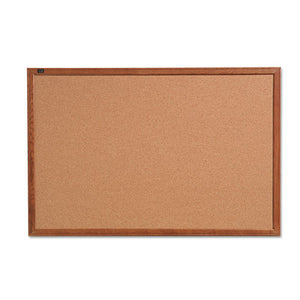 ESQRT85223 - Cork Bulletin Board, 36 X 24, Oak Finish Frame