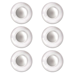 ESQRT85391 - GLASS MAGNETS, LARGE, 0.45" DIA, CLEAR, 6-PACK