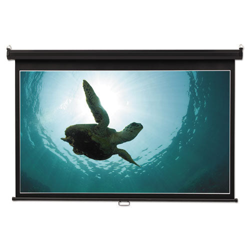 ESQRT85573 - Wide Format Wall Mount Projection Screen, 65 X 116, White