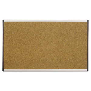 ESQRTARCB2414 - Arc Frame Cork Cubicle Board, 14 X 24, Tan, Aluminum Frame