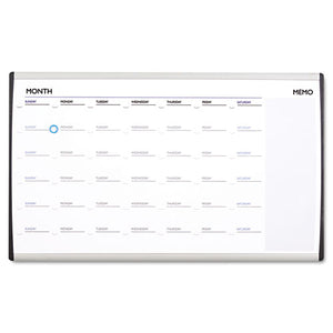 ESQRTARCCP3018 - Magnetic Dry-Erase Calendar, 18 X 30, White Surface, Silver Aluminum Frame