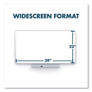 Silhouette Total Erase Whiteboard, 74 X 42, Silver Aluminum Frame
