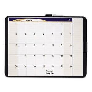 ESQRTCT2317 - Tack & Write Monthly Calendar Board, 23 X 17, White Surface, Black Frame