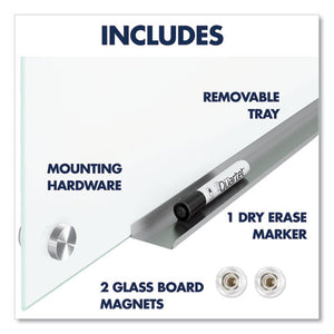Brilliance Glass Dry-erase Boards, 72 X 48, White Surface