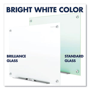 Brilliance Glass Dry-erase Boards, 96 X 48, White Surface