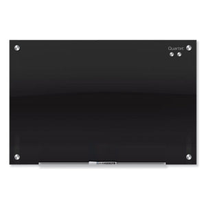 Infinity Black Glass Magnetic Marker Board, 96 X 48