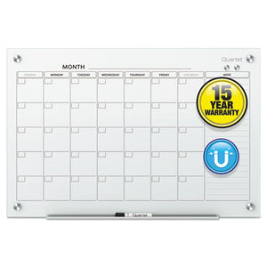 ESQRTGC4836F - Infinity Magnetic Glass Calendar Board, 48 X 36