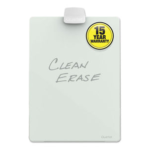 ESQRTGDE119 - Glass Dry Erase Desktop Easel, 11 X 9, White