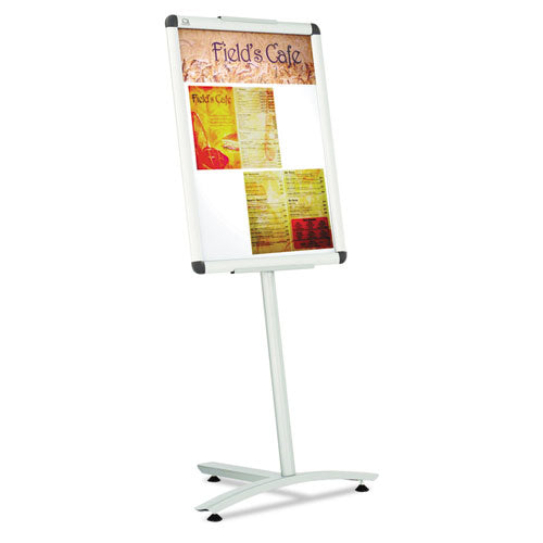 ESQRTLCF2418 - Clip-Frame Pedestal Sign, Silver Aluminum Frame, 24 X 18