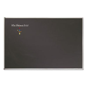 ESQRTPCA304B - Porcelain Black Chalkboard W-aluminum Frame, 48 X 36, Silver
