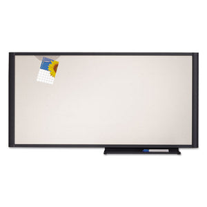 ESQRTWM3618 - Prestige Cubicle Total Erase Whiteboard, 36 X 18, White Surface, Graphite Frame