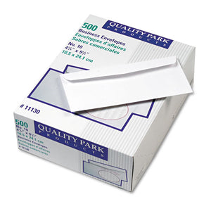 ESQUA11130 - Park Ridge Embossed Executive Envelope, #10, 4 1-8 X 9 1-2, White, 500-box