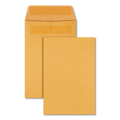 Redi-seal Catalog Envelope, #1 3-4, Cheese Blade Flap, Redi-seal Closure, 6.5 X 9.5, Brown Kraft, 100-box