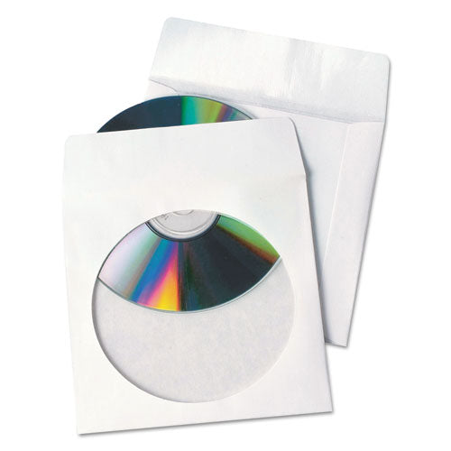 ESQUA77203 - Tech-No-Tear Poly-paper Cd-dvd Sleeves, 100-box