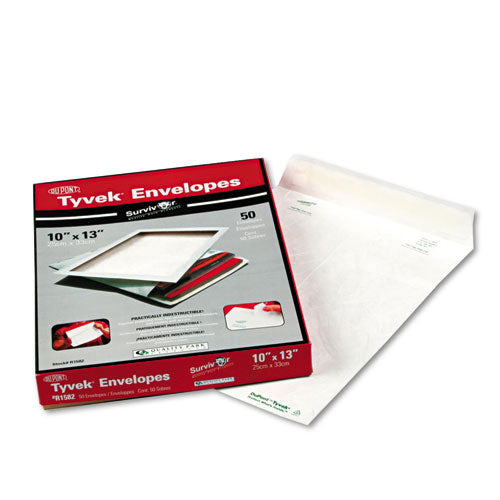 ESQUAR1582 - Tyvek Mailer, 10 X 13, White, 50-box