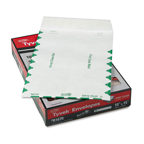 ESQUAR1670 - Tyvek Usps First Class Mailer, 10 X 15, White, 100-box