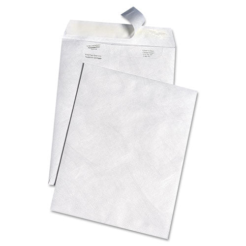 ESQUAR3140 - White Leather Tyvek Mailer, 10 X 13, White, 100-box