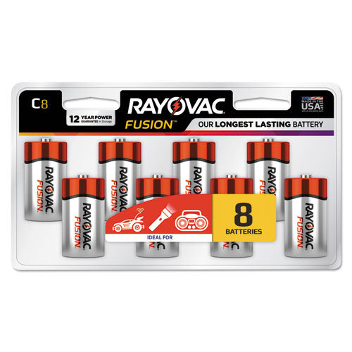 ESRAY8148LTFUSK - Fusion Advanced Alkaline Batteries, C, 8-pack