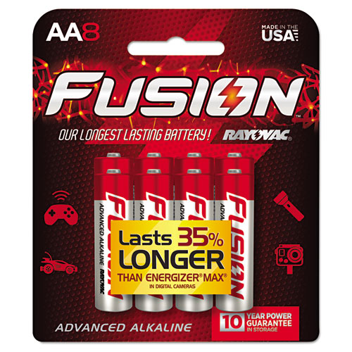 ESRAY8158TFUSK - Fusion Advanced Alkaline Batteries, Aa, 8-pack