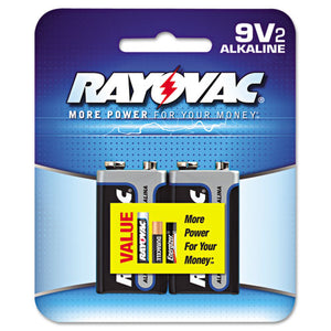 ESRAYA16042K - High Energy Premium Alkaline Battery, 9v, 2-pack