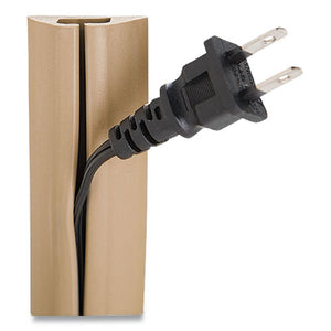 Compact Cord Protector And Concealer, 1.6" X 5 Ft, Beige