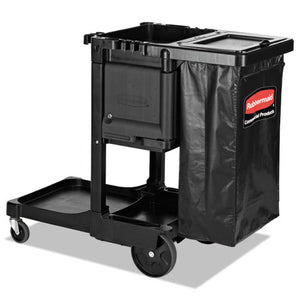 ESRCP1861430 - EXECUTIVE JANITORIAL CLEANING CART, 12.1" X 22.4" X 23", BLACK