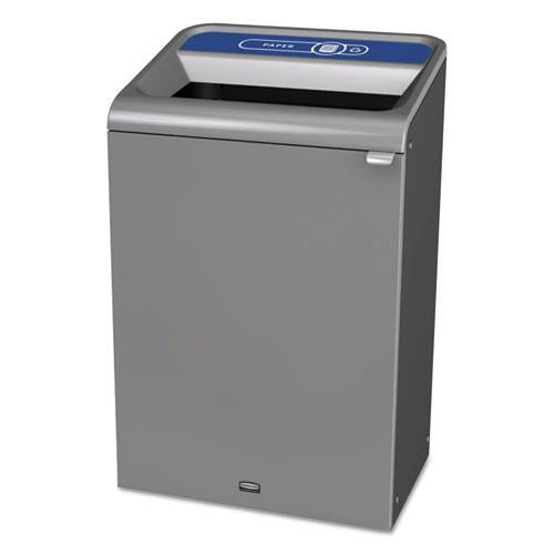 ESRCP1961630 - Configure Indoor Recycling Waste Receptacle, 33 Gal, Gray, Paper