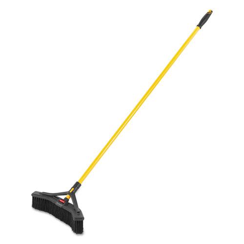 ESRCP2018727 - MAXIMIZER PUSH-TO-CENTER BROOM, 18", POLYPROPYLENE BRISTLES, YELLOW-BLACK