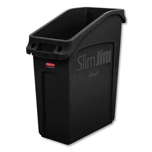 ESRCP2026696 - SLIM JIM UNDER-COUNTER CONTAINER, 13 GAL, POLYETHYLENE, BLACK