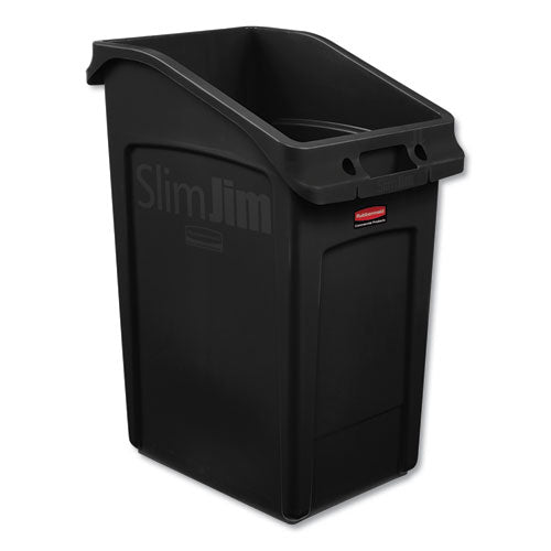 ESRCP2026722 - SLIM JIM UNDER-COUNTER CONTAINER, 23 GAL, POLYETHYLENE, BLACK