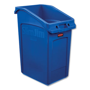 ESRCP2026725 - SLIM JIM UNDER-COUNTER CONTAINER, 23 GAL, POLYETHYLENE, BLUE