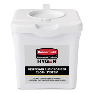 Disposable Microfiber Charging Bucket, 7.92 X 7.75 X 7.44, White, 4-carton