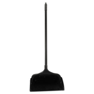 ESRCP253100BK - Lobby Pro Upright Dustpan, W-wheels, 12 1-2 ", Polypropylene W-vinyl Coat, Black