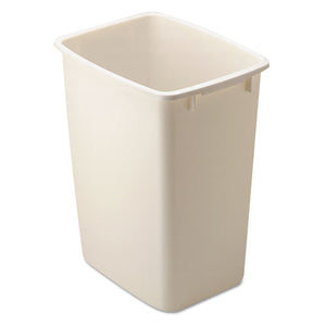 ESRCP2806BISCT - Open-Top Wastebasket, Rectangular, Plastic, 9 Gal, Bisque, 6-carton
