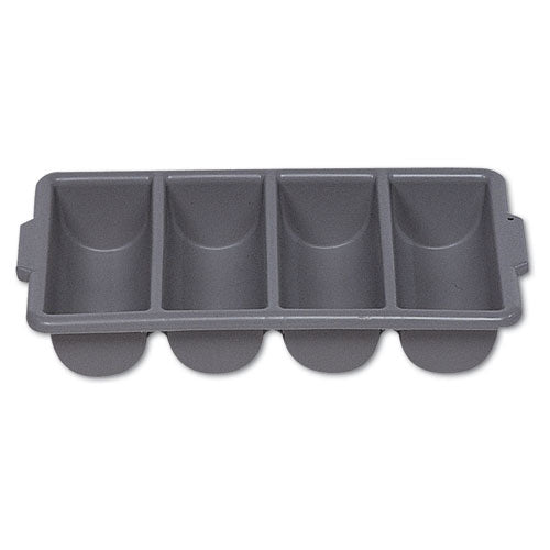 ESRCP3362GRA - Cutlery Bin, 4 Compartments, Plastic, Gray