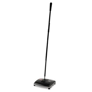 ESRCP421288BLA - Floor & Carpet Sweeper, Plastic Bristles, 44" Handle, Black-gray