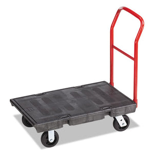 ESRCP4403BLA - Heavy-Duty Platform Truck Cart, 500 Lb Capacity, 24" X 36" Platform, Black