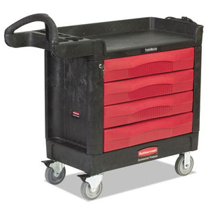 ESRCP451388BLA - Trademaster Cart, 500-Lb Cap, One-Shelf, 18-3-8w X 40-5-8d X 33-3-8h, Black